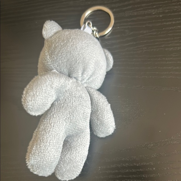 Gray Teddy Bear Keychain - Picture 2 of 3